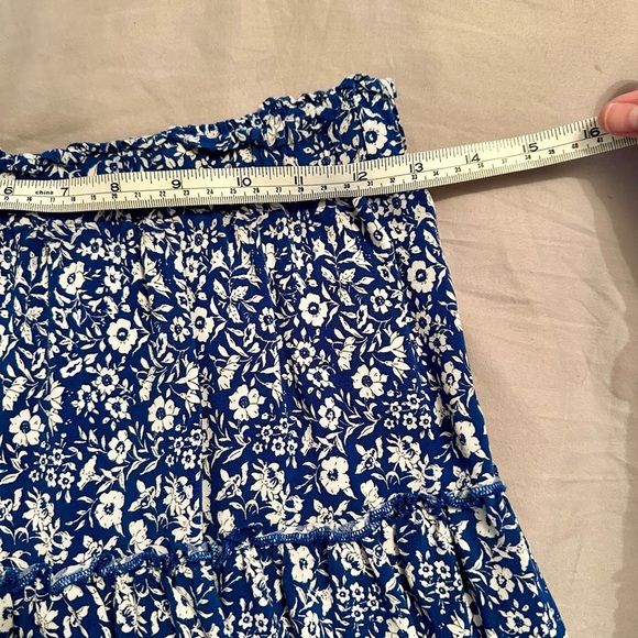 Rachel Zoe blue flower skirt Medium - Picture 4 of 5